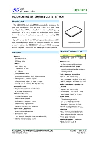  Datasheet Preview Page 1