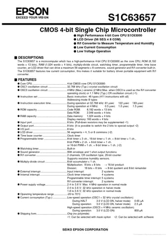  Datasheet Preview Page 1