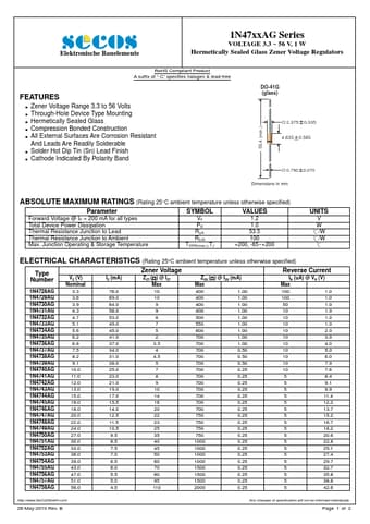  Datasheet Preview Page 1