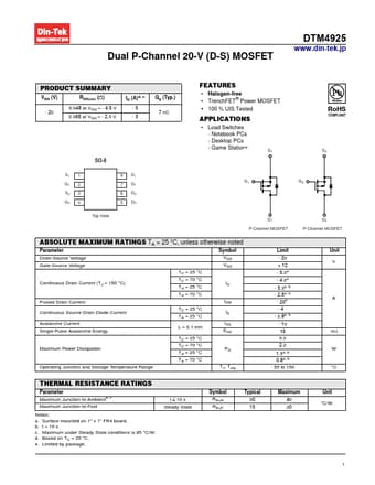  Datasheet Preview Page 1