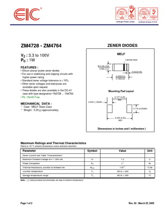  Datasheet Preview Page 1