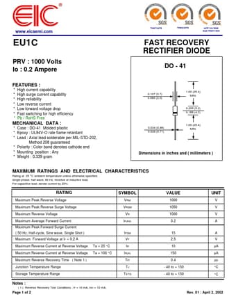  Datasheet Preview Page 1