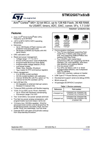  Datasheet Preview Page 1
