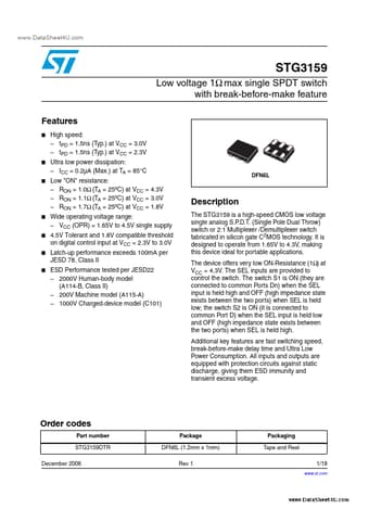  Datasheet Preview Page 1