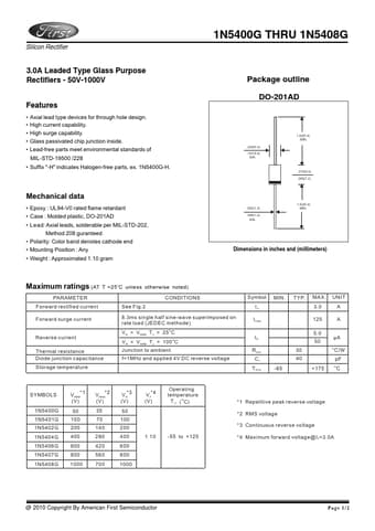  Datasheet Preview Page 1