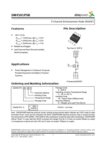  Datasheet Preview Page 1