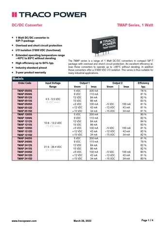  Datasheet Preview Page 1