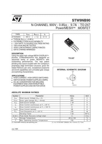  Datasheet Preview Page 1