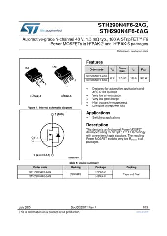  Datasheet Preview Page 1