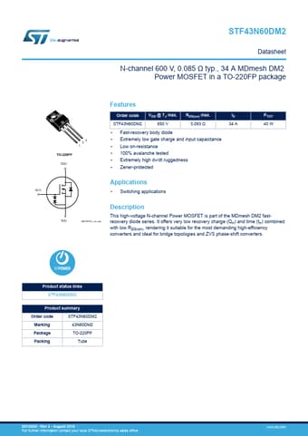  Datasheet Preview Page 1