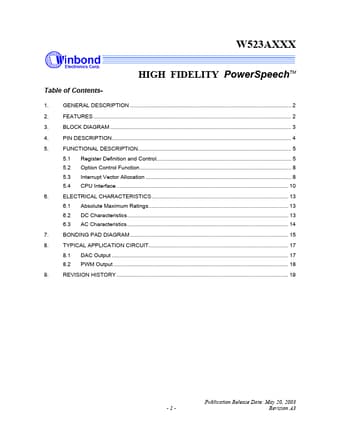  Datasheet Preview Page 1