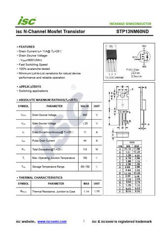  Datasheet Preview Page 1