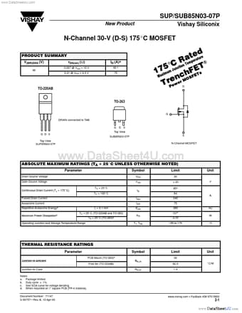  Datasheet Preview Page 1