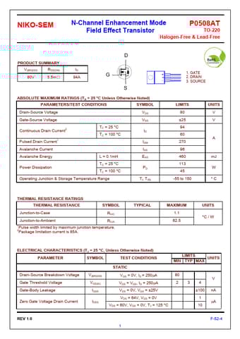  Datasheet Preview Page 1