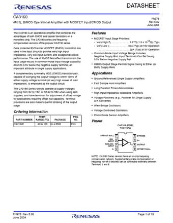  Datasheet Preview Page 1