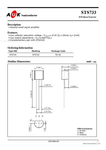  Datasheet Preview Page 1