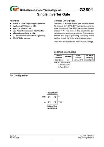  Datasheet Preview Page 1