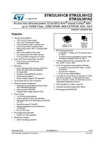  Datasheet Preview Page 1