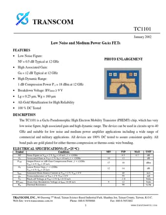  Datasheet Preview Page 1
