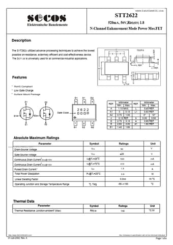  Datasheet Preview Page 1