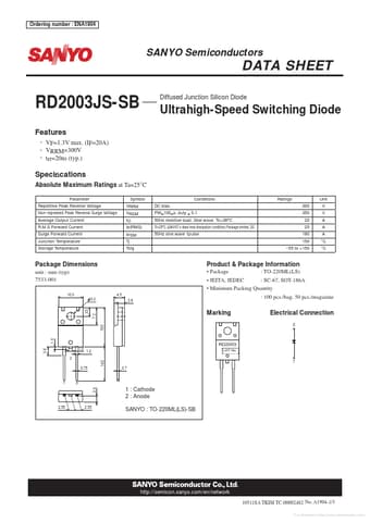  Datasheet Preview Page 1