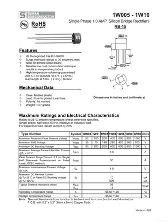  Datasheet Preview Page 1