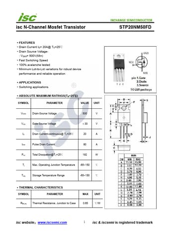  Datasheet Preview Page 1