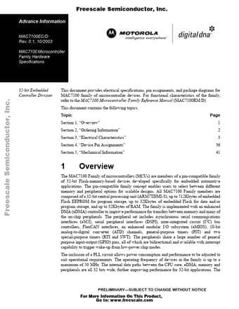  Datasheet Preview Page 1