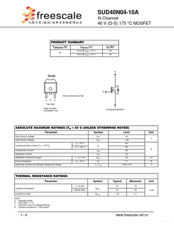  Datasheet Preview Page 1