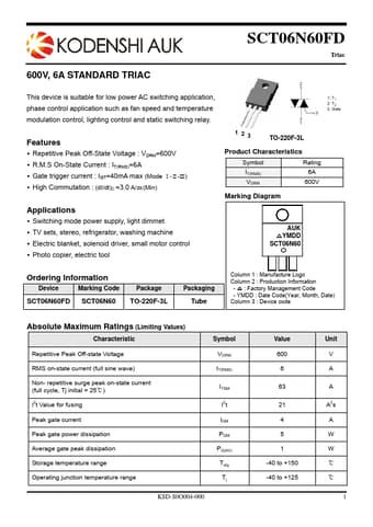  Datasheet Preview Page 1