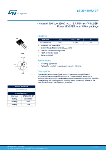  Datasheet Preview Page 1
