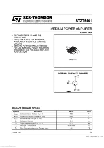  Datasheet Preview Page 1