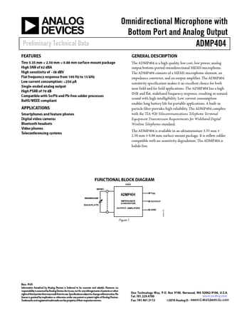  Datasheet Preview Page 1