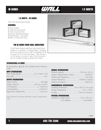  Datasheet Preview Page 1