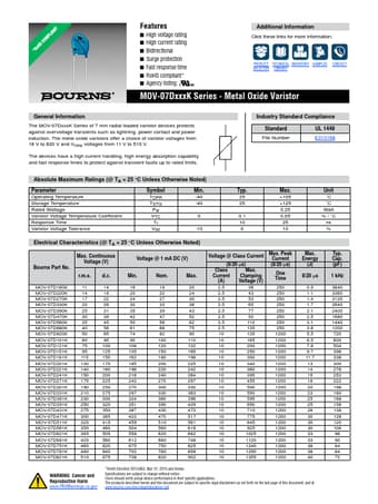  Datasheet Preview Page 1