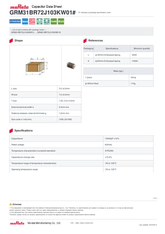  Datasheet Preview Page 1