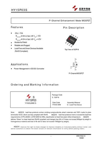  Datasheet Preview Page 1