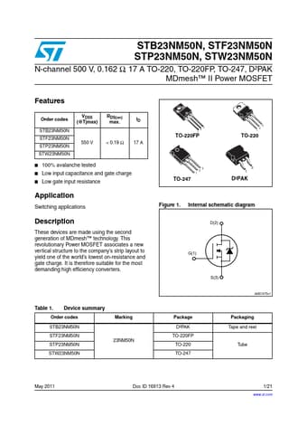  Datasheet Preview Page 1