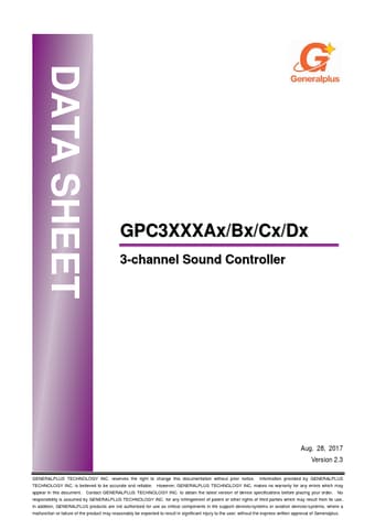  Datasheet Preview Page 1