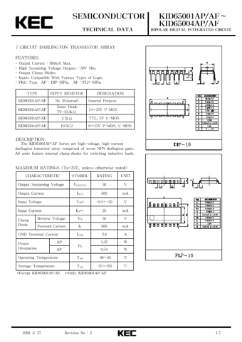  Datasheet Preview Page 1