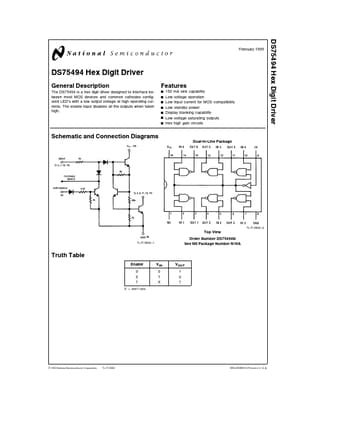  Datasheet Preview Page 1
