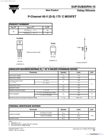  Datasheet Preview Page 1