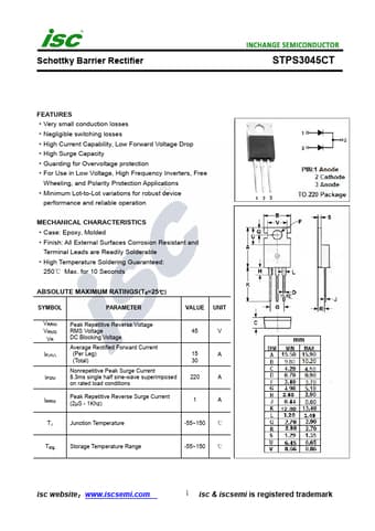 Datasheet Preview Page 1
