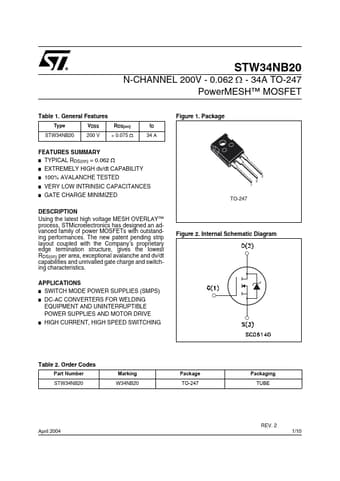  Datasheet Preview Page 1