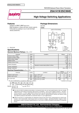  Datasheet Preview Page 1