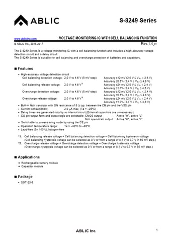  Datasheet Preview Page 1