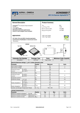  Datasheet Preview Page 1