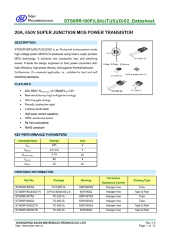  Datasheet Preview Page 1