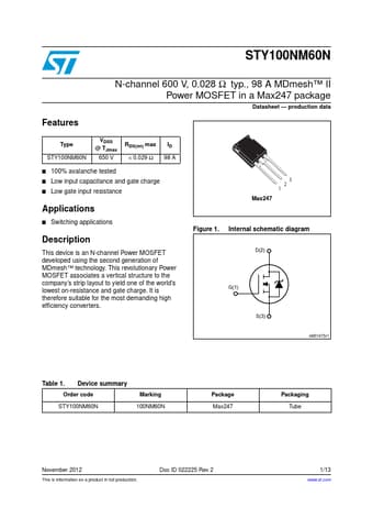  Datasheet Preview Page 1