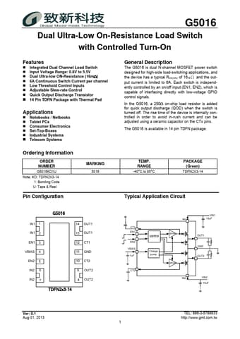  Datasheet Preview Page 1